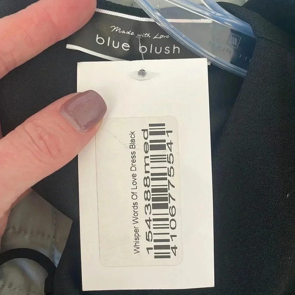 Black Whisper Words of Love Dress S - Picture 3 of 4